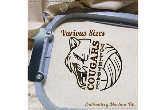 Cougar Volleyball Embroidery Design Review