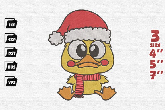 Cute Duck Christmas Embroidery: A Designer’s Review
