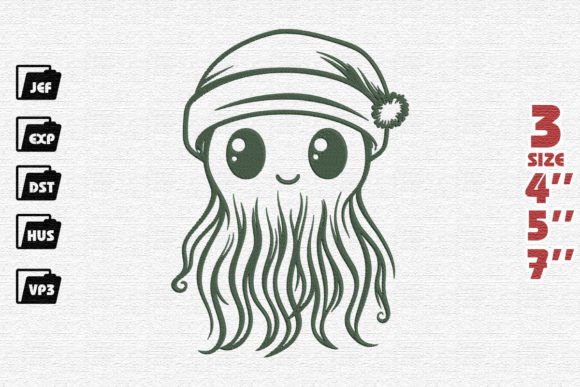 Cute Jellyfish Embroidery: A Festive Holiday Review