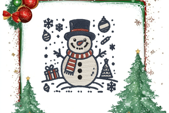 Evaluating the Adorable Snowman Embroidery Design