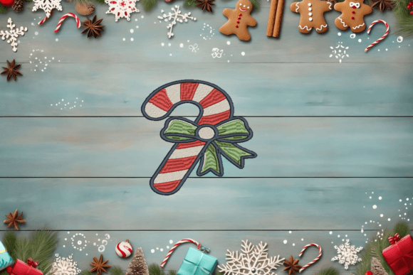 Festive Candy Cane Embroidery Design Review