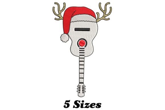Guitar Christmas Embroidery Design Review