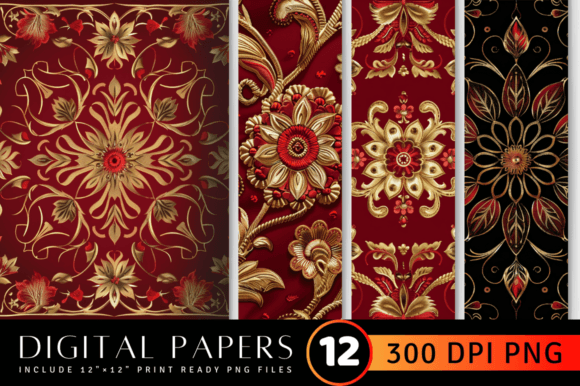 Red Gold Embroidery Pattern: A Holiday Review