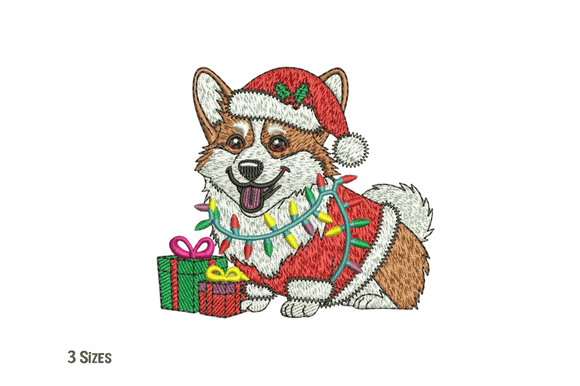 Review: Charming Corgi Christmas Embroidery for Holiday Sales