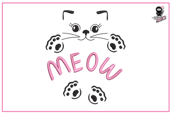 Review: Meow - Cute Cat Silhouette Embroidery Design