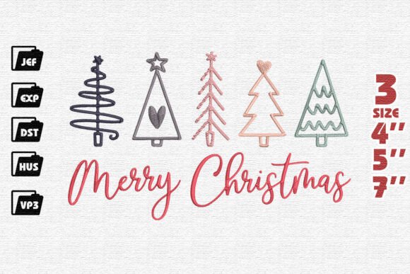 Review: Merry Christmas Embroidery File for Holiday Crafts