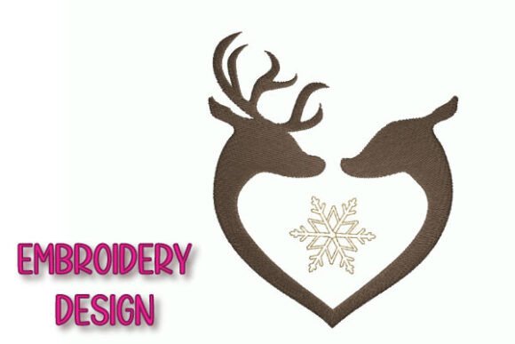 Review: Reindeer Heart with Snowflake Embroidery Design