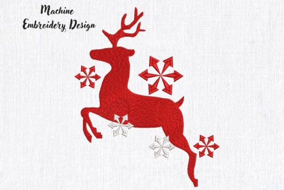 Reviewing Deer and Snowflakes Christmas Embroidery