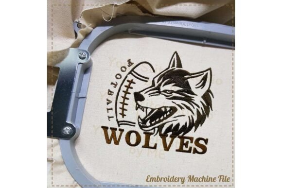 Reviewing Wolves Football Embroidery Design for Holiday Sales
